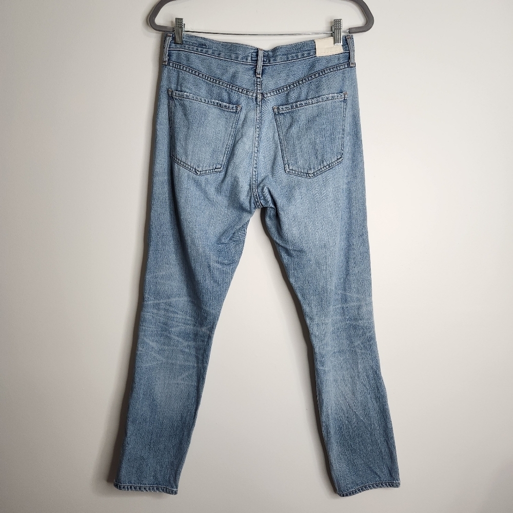 Citizens Of Humanity Torn Wash Liya High Rise Classic Fit Crop Jeans Size 28 - Picture 9 of 14